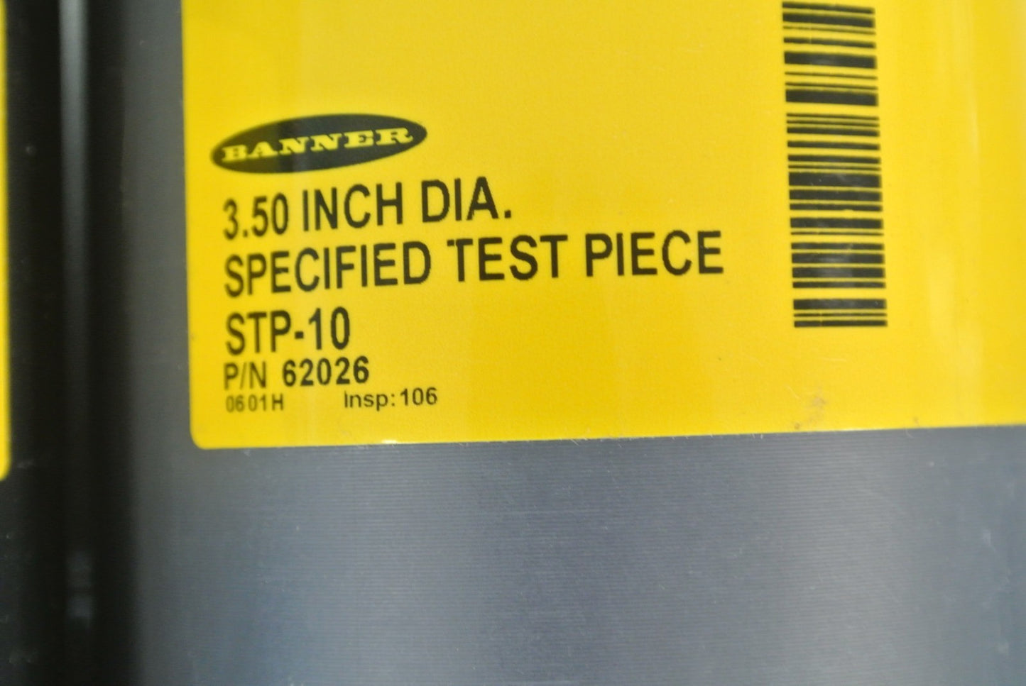 BANNER SPECIFIED TEST PIECES / LOT of 4 -- .75", 1.00", 3.25", 3.50" DIAMETERS