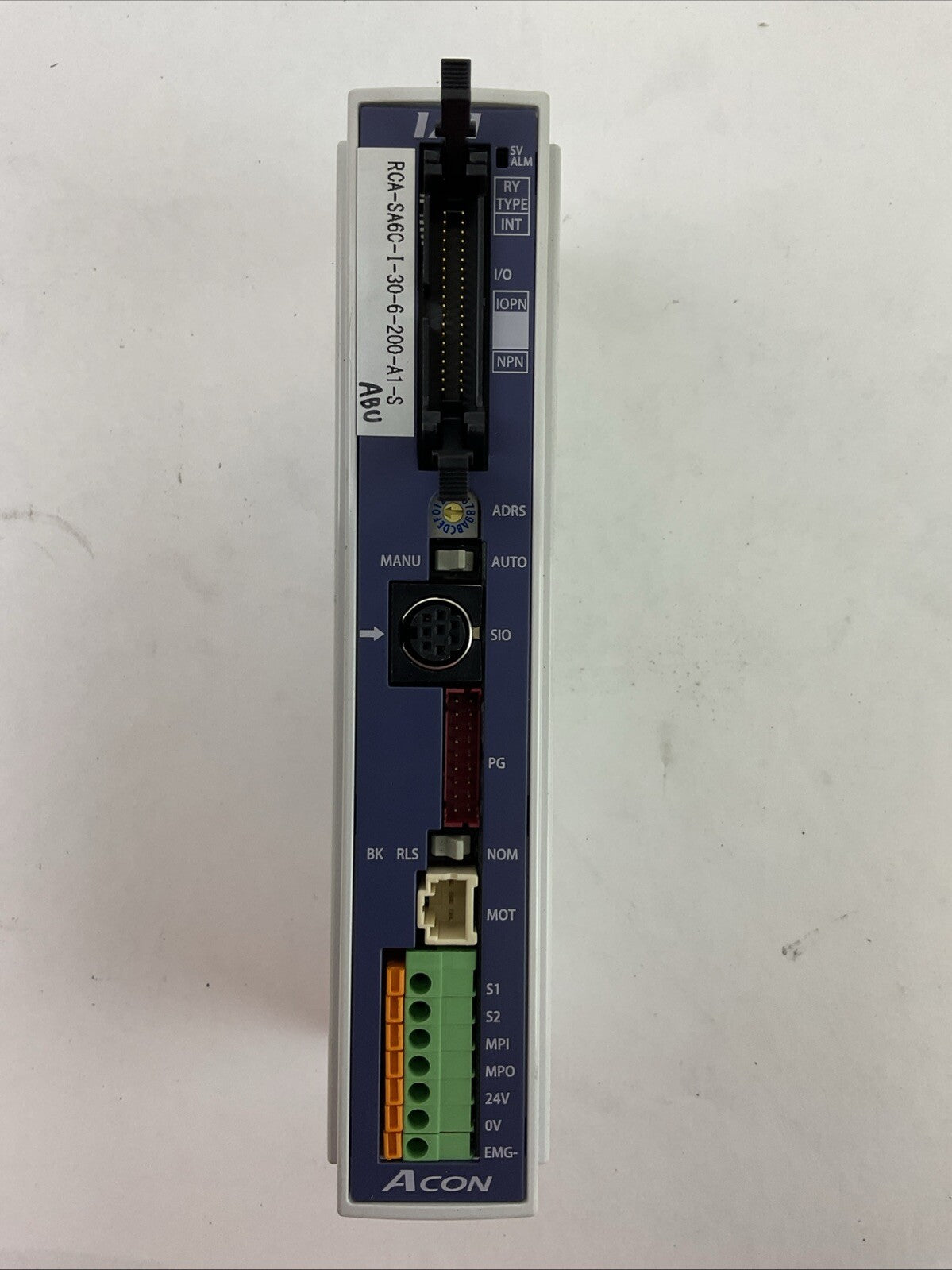 IAI ACON-C-30 I-NP-2-0-ABU POSITION CONTROLLER OUTPUT 0-24VAC INPUT 24VDC 2A