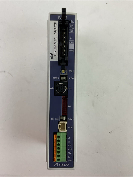 IAI ACON-C-30 I-NP-2-0-ABU POSITION CONTROLLER OUTPUT 0-24VAC INPUT 24VDC 2A