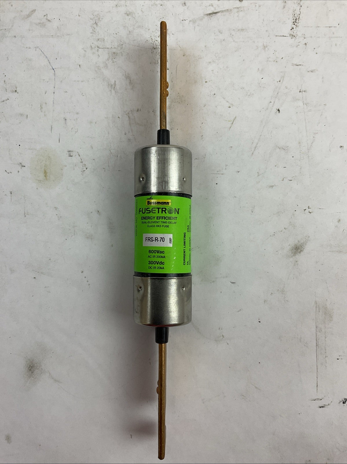 FUSETRON FRS-R-70 600VAC 300VDC 70AMP ENERGY EFFICIENT CLASS RK5 FUSE
