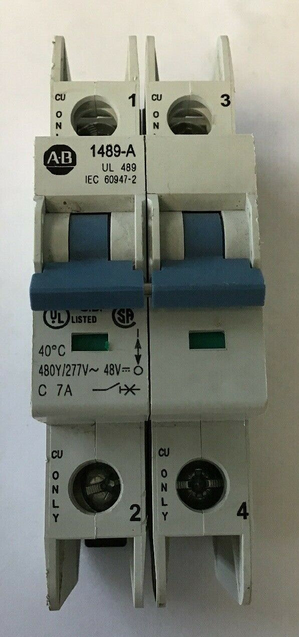 ALLEN BRADLEY 1489-A2C070 SER A AB-5328 2 POLE UNIT CIRCUIT 50/60HZ