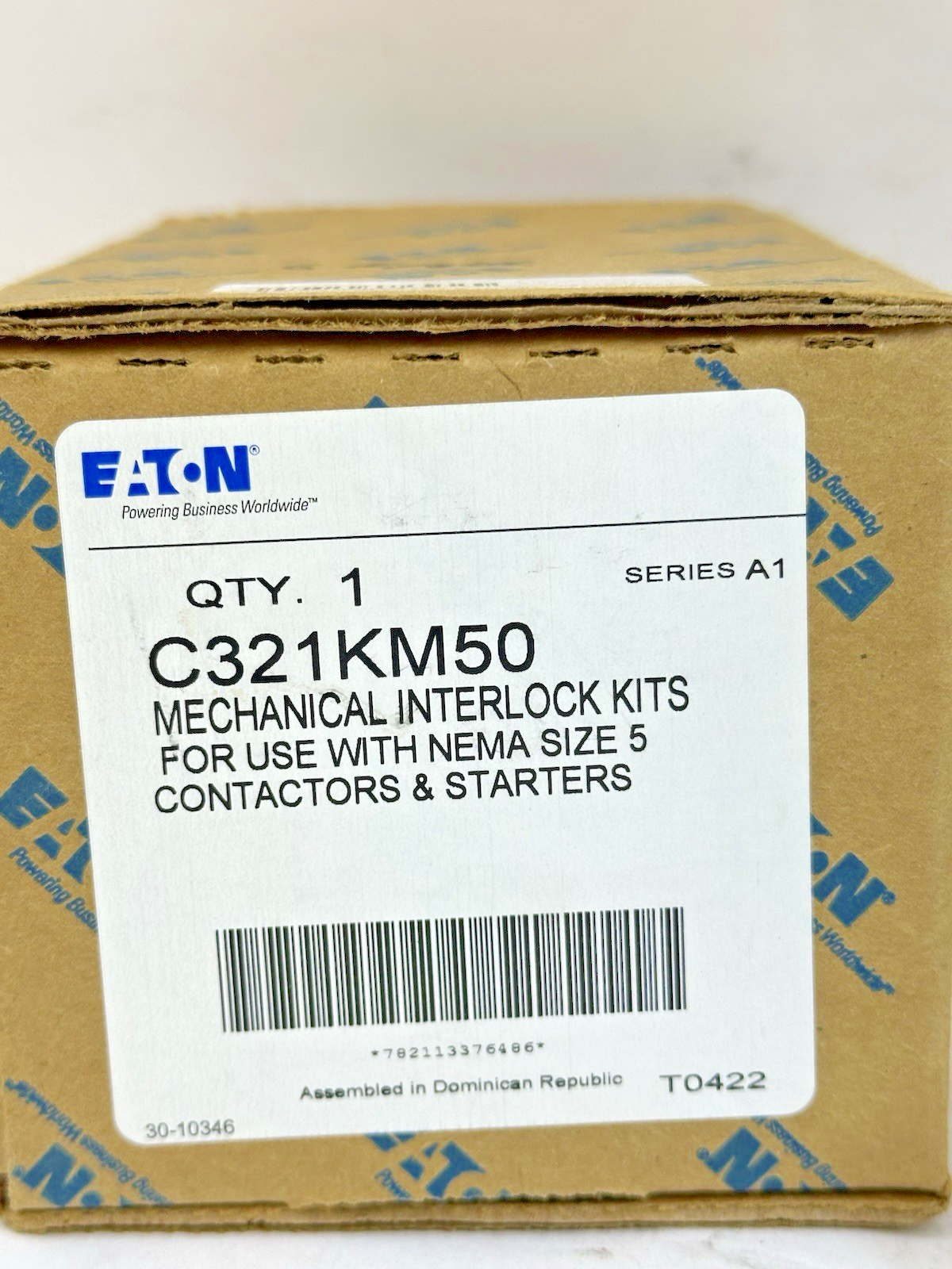 EATON C321KM50 MECHANICAL INTERLOCK FREEDOM ACCESSORY HORIZONTAL NEMA 5