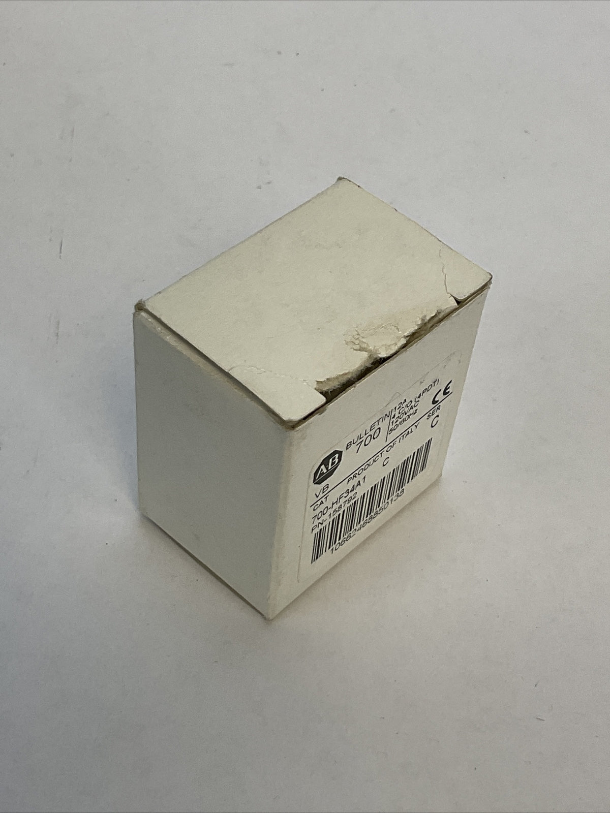 ALLEN BRADLEY 700-HF34A1 SER C RELAY 12A 4 C/O (4PDT) 120VAC 50/60HZ