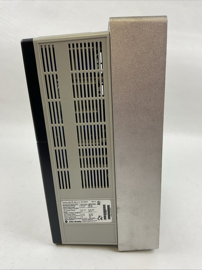 ALLEN BRADLEY 20AD034A3AYYANC0 SER A FIRMWARE 5.001 AC DRIVE 25HP