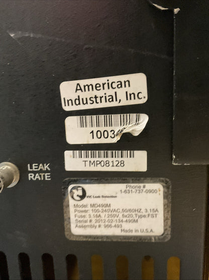 AMERICAN INDUSTRIAL INC MD490M VIC LEAK DETECTOR 100-240VAC 250W 50/60HZ