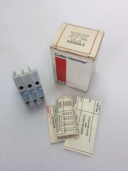 CUTLER HAMMER H2005A-3 FREEDOM SERIES HEATER PACK (SET OF THREE) 1.20-1.81