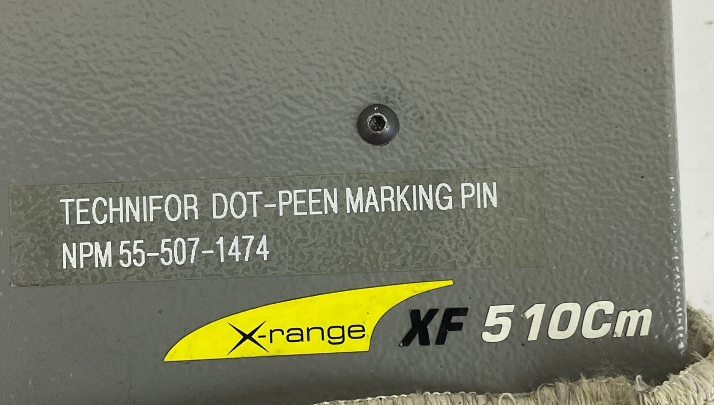 TECHNIFOR XF510CM DOT-PEEN MARKING PIN LASER ENGRAVER