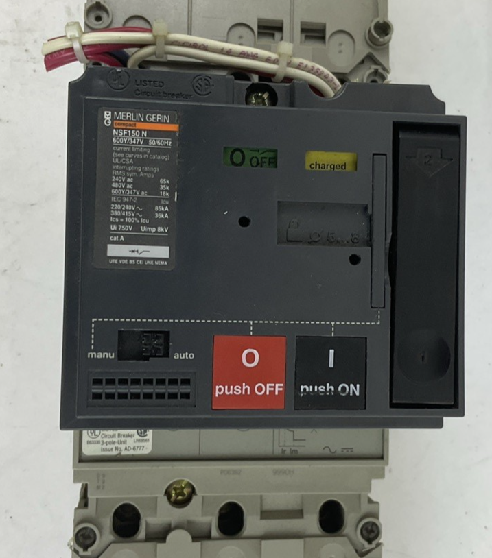 MERLIN GERIN NSF150 N CIRCUIT BREAKER NFNL36100 600Y