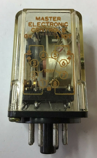 MASTER ELECTRONIC CONTROLS GV-AC115N-DPDT RELAY