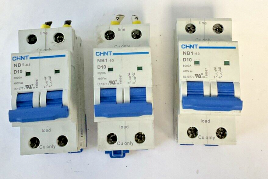 CHINT NB1-63 D10 CIRCUIT BREAKER 480VAC ***LOTOF3***
