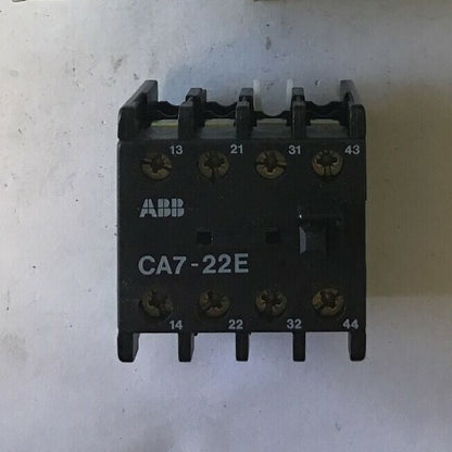 ABB CA7-22E AUXILIARY CONTACT 2N0-2NC 600VAC 10A