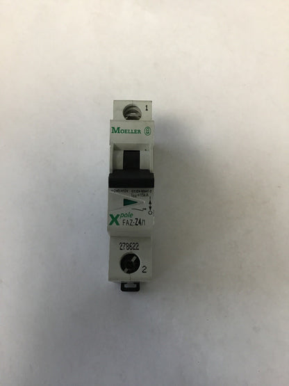 MOELLER FAZ-Z4/1 CIRCUIT BREAKER 240VAC/415V 1POLE (LOT OF 4)