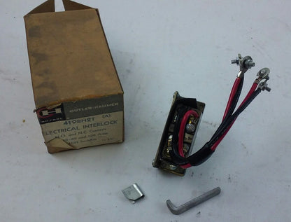 Cutler Hammer 4198H21 ELECTRICAL INTERLOCK -- for 30-60 & 100 Amp 4105 Switches