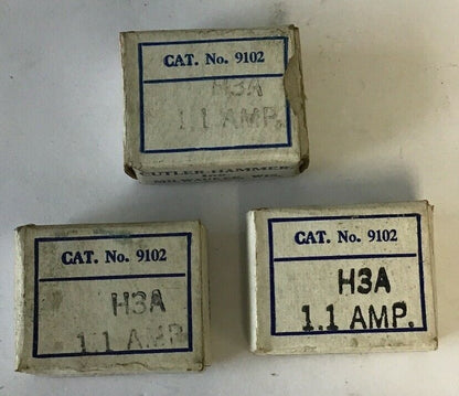 CUTLER HAMMER 9102 H3A 1.1AMP HEATER****LOTOF3****