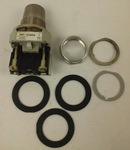 ALLEN BRADLEY 800T-H33KE8 SER. T SELECTOR SWITCH TYPE 4-13, NO KEY, 800T-H33