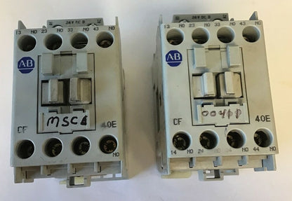 ALLEN BRADLEY 700-CF400D* CONTRACTOR SER. A 600VAC 25A 3PHASE***LOTOF2***