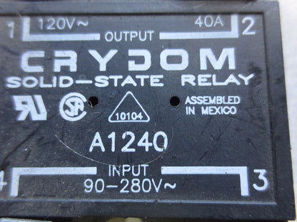 CRYDOM A1240 SOLID STATE RELAY - input 90-280V, output 120V. 40A