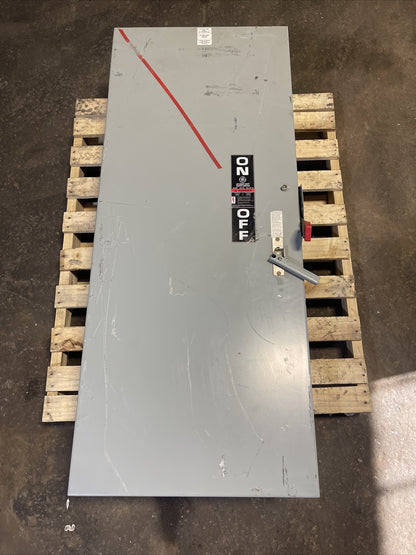 GE TH3225J FUSIBLE SAFETY SWITCH MOD 11 400A 2P 125HP 240VAC 250VDC TYPE 1,5,12