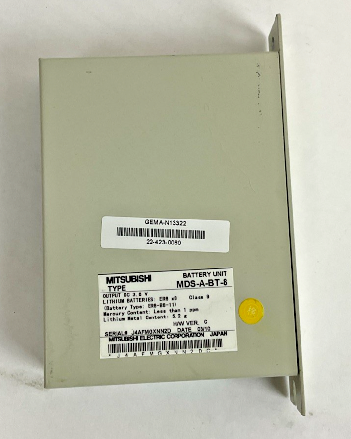 MITSUBISHI MDS-A-BT-8 BATTERY UNIT 3.6VDC H/W VER.C
