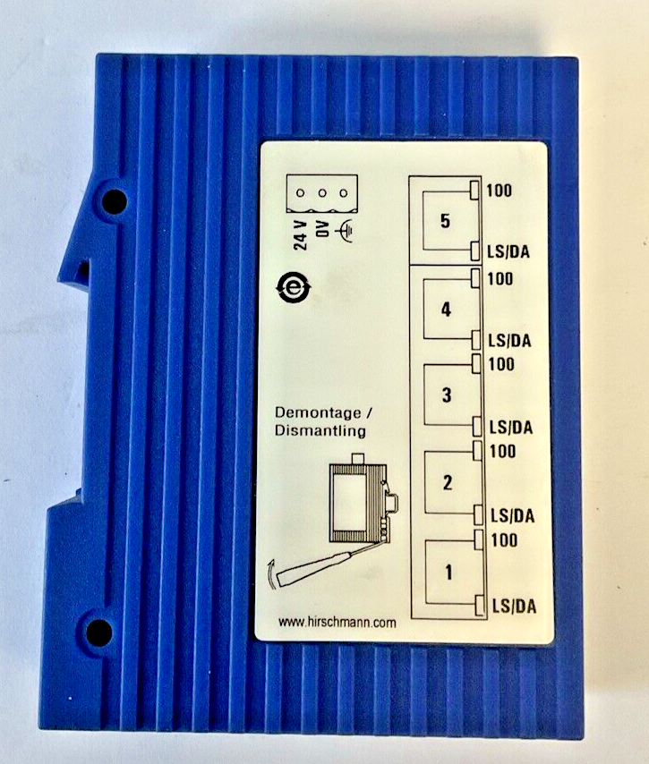 HIRSCHMANN SPIDER 5TX RAIL SWITCH 9,6-32VDC CLASS2