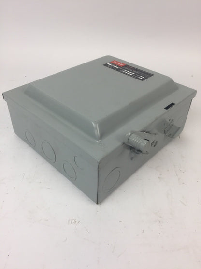 FPE 7632 TYPE LD SAFETY SWITCH 60AMP 250VDC 240VAC 3 POLE 10-15HP