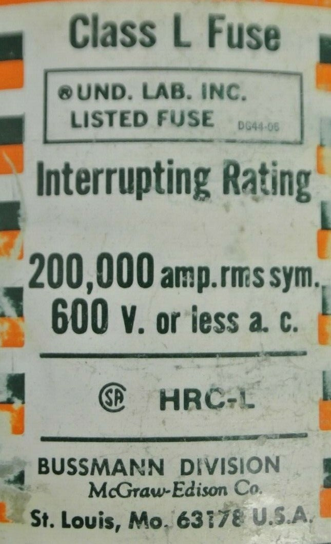 BUSS / BUSSMANN KRP-C 4500 HI-CAP FUSE / 4500A / 600V / NEW SURPLUS / KRP-C4500