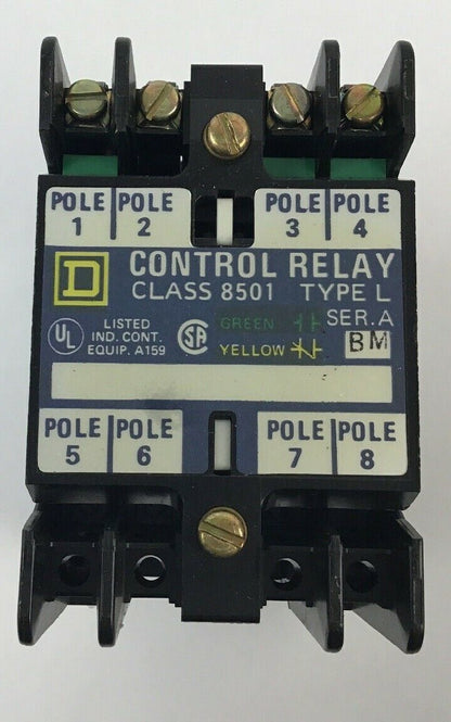 SQUARE D 8501 L0-30 MAGNETIC CONTROL RELAY SER.A COIL12060/110-50 BM