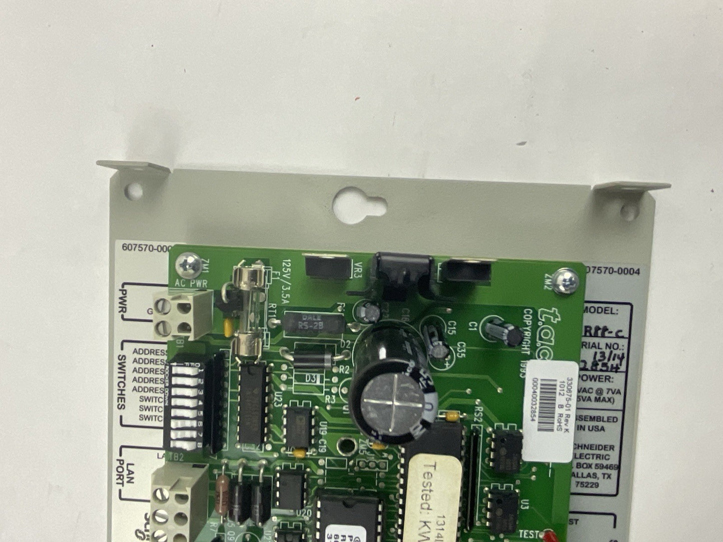 TAC/SCHNEIDER CSI SYSTEMS MR88-C MICRO REGULATOR CONTROL BOARD 330675-01