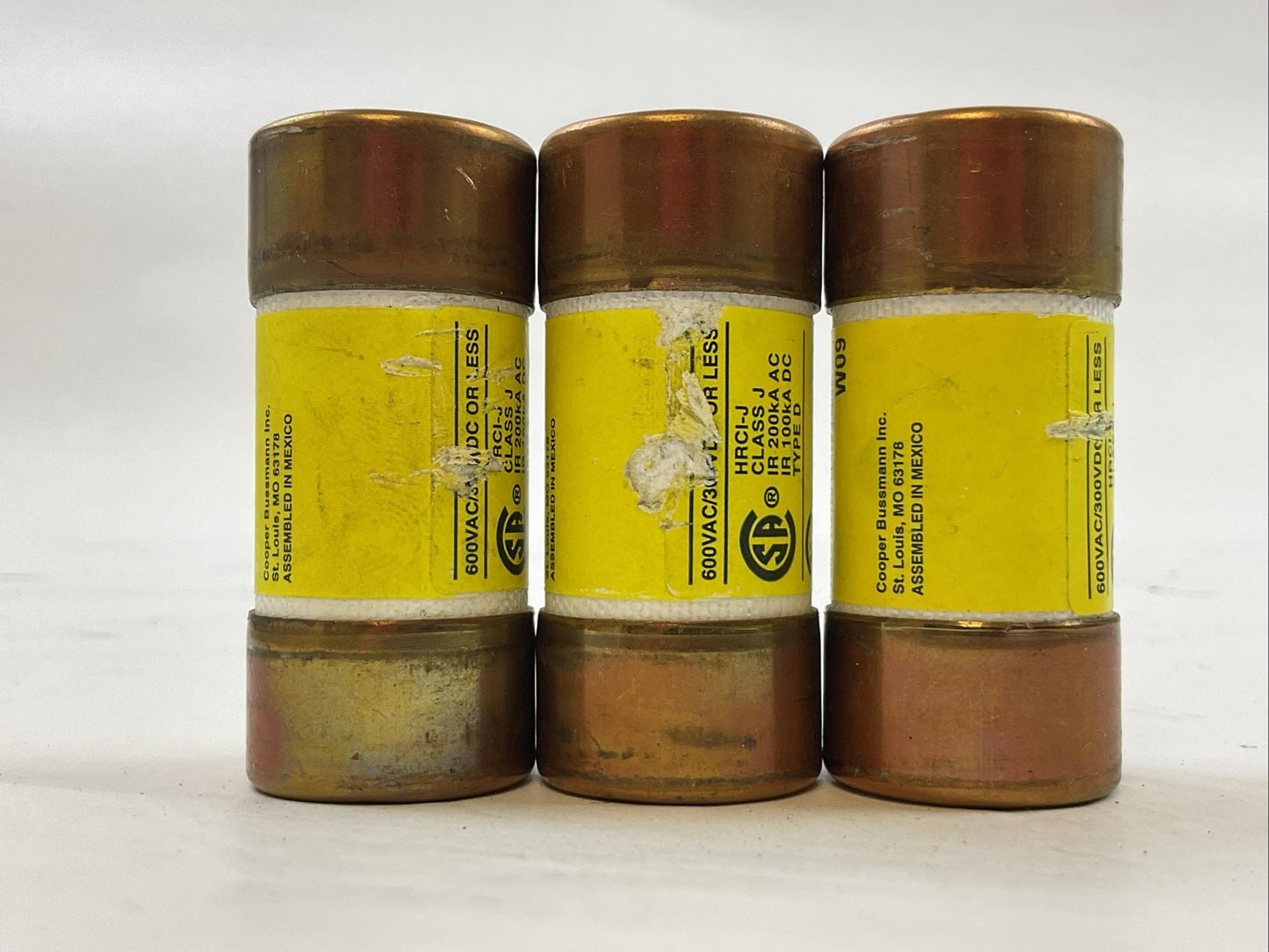 BUSS LPJ-40SP LOW-PEAK FUSE 40AMP 600VAC 300VDC (LOT OF 3)