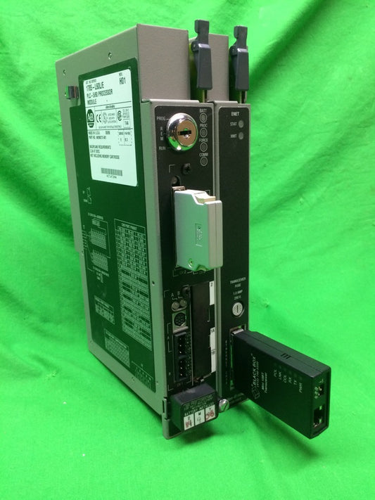 ALLEN BRADLEY 1785-L60L/E PROCESSOR MODULE REV. H01 W/ 1785-ENET A
