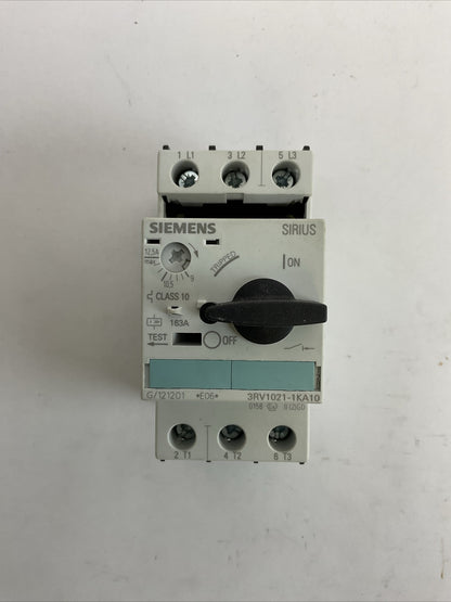 SIEMENS 3RV2021-1KA10 9-12,5A CIRCUIT BREAKER