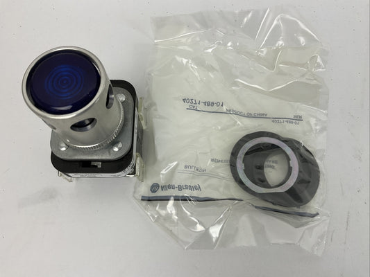 ALLEN BRADLEY 800T-QA24BD1 SER T  24V BLUE LENS ILLUMINATED TYPE 4,13