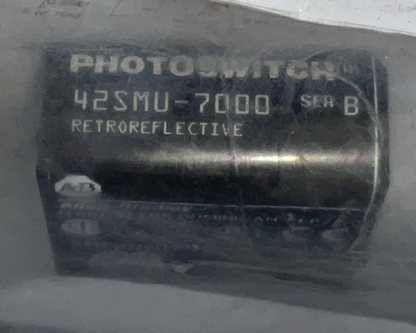 ALLEN BRADLEY 42SMU-7000 SER B 28VDC PHOTOSWITCH RETROREFLECTIVE