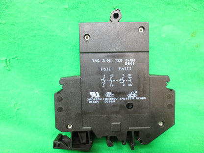 PHOENIX CONTACT TMC-2-M1-120-3.0A CIRCUIT BREAKER 3AMP 2POLE - NEW SURPLUS