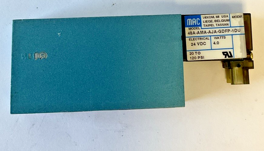 MAC  48A-AMA-AJA-GDFP-1DU SOLENOID VALVE 20-120PSI 24VDC 4.0W ***LOTOF3***