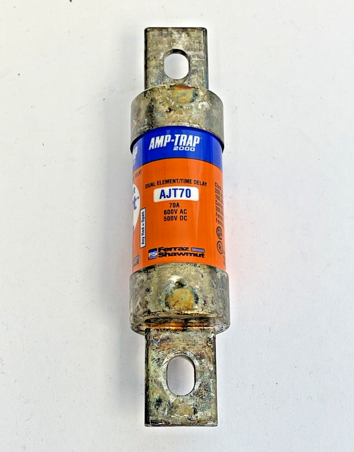 FERRAZ SHAWMUT - AJT70 - AMP-TRAP, DUAL-ELEMENT, TIME-DELAY 70A, 600VAC, 500VDC