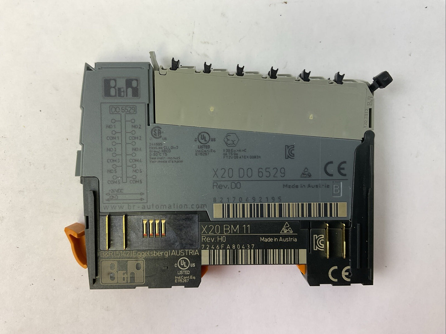 B&R X20D06529 REV D0 OUTPUT MODULE X20BM11 REV H0