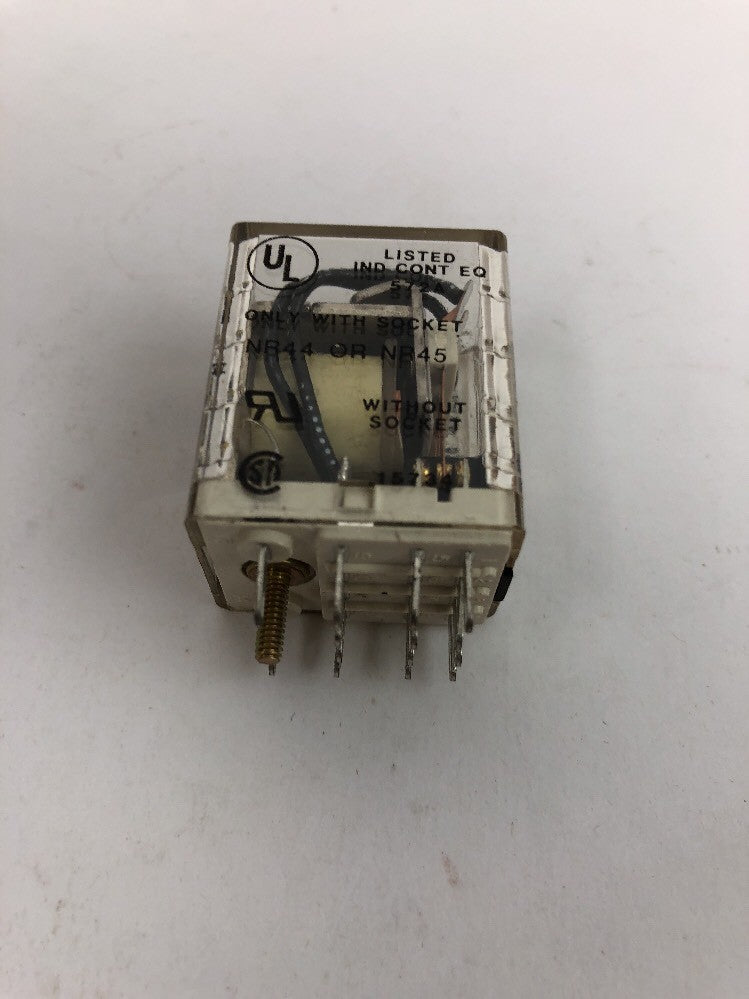 Square D 8501 RS4 Mew Miniature Relay Contacts 3A 4PDT Coil 120 V 50/60 HZ
