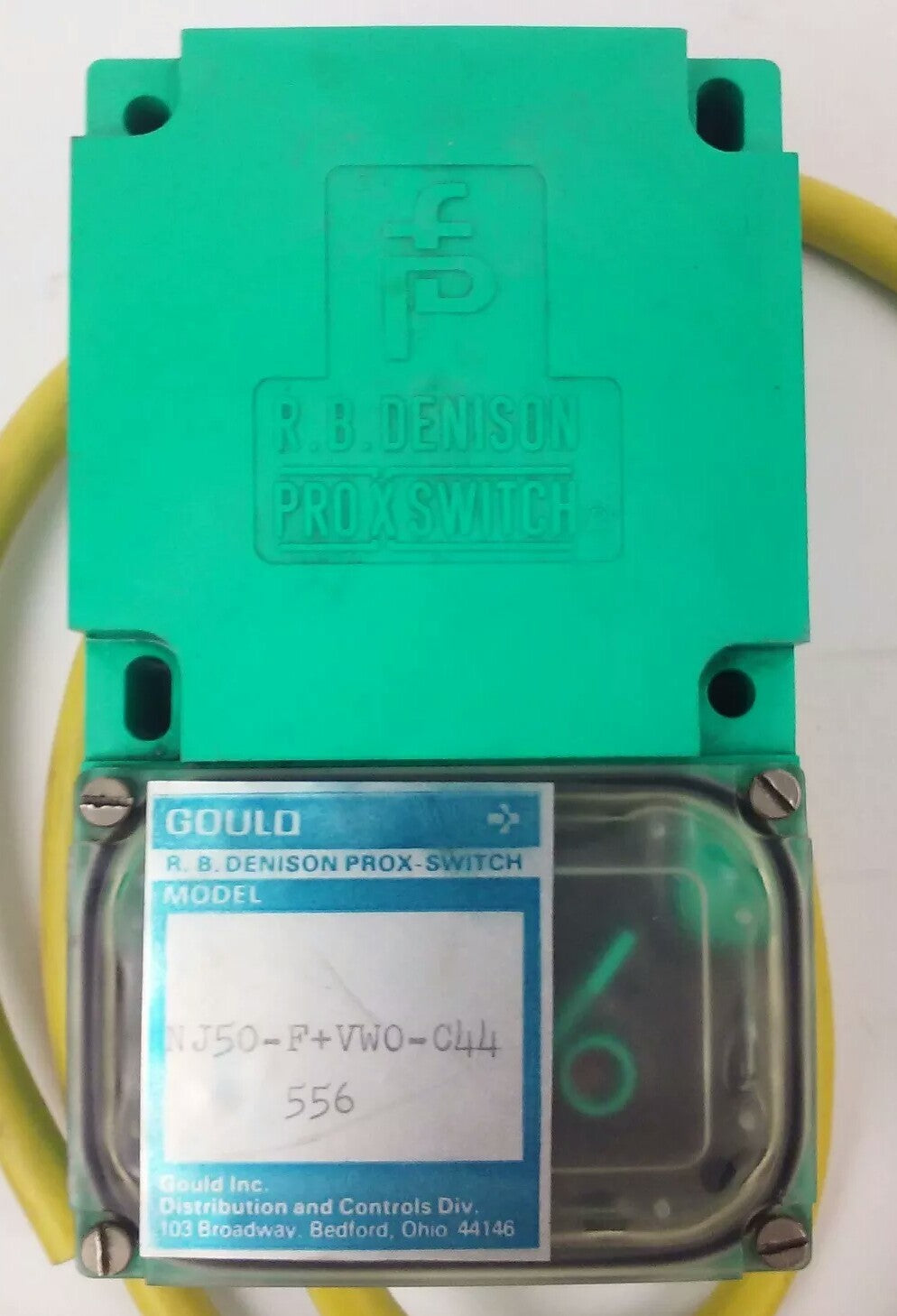 GOULD R.B.DENISON NJ50-F+VWO-C44 556, PROXIMITY LIMIT SWITCH,  NEW SURPLUS, NJ50