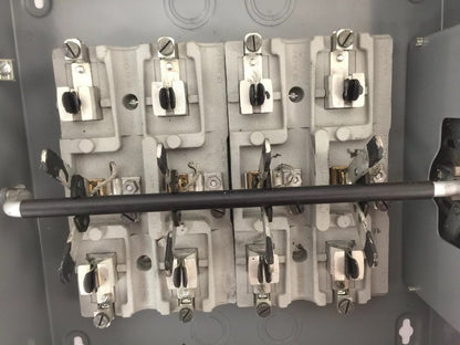 WESTINGHOUSE XU-422 DOUBLE THROW SAFETY SWITCH 60AMP 240VAC STYLE 1605719