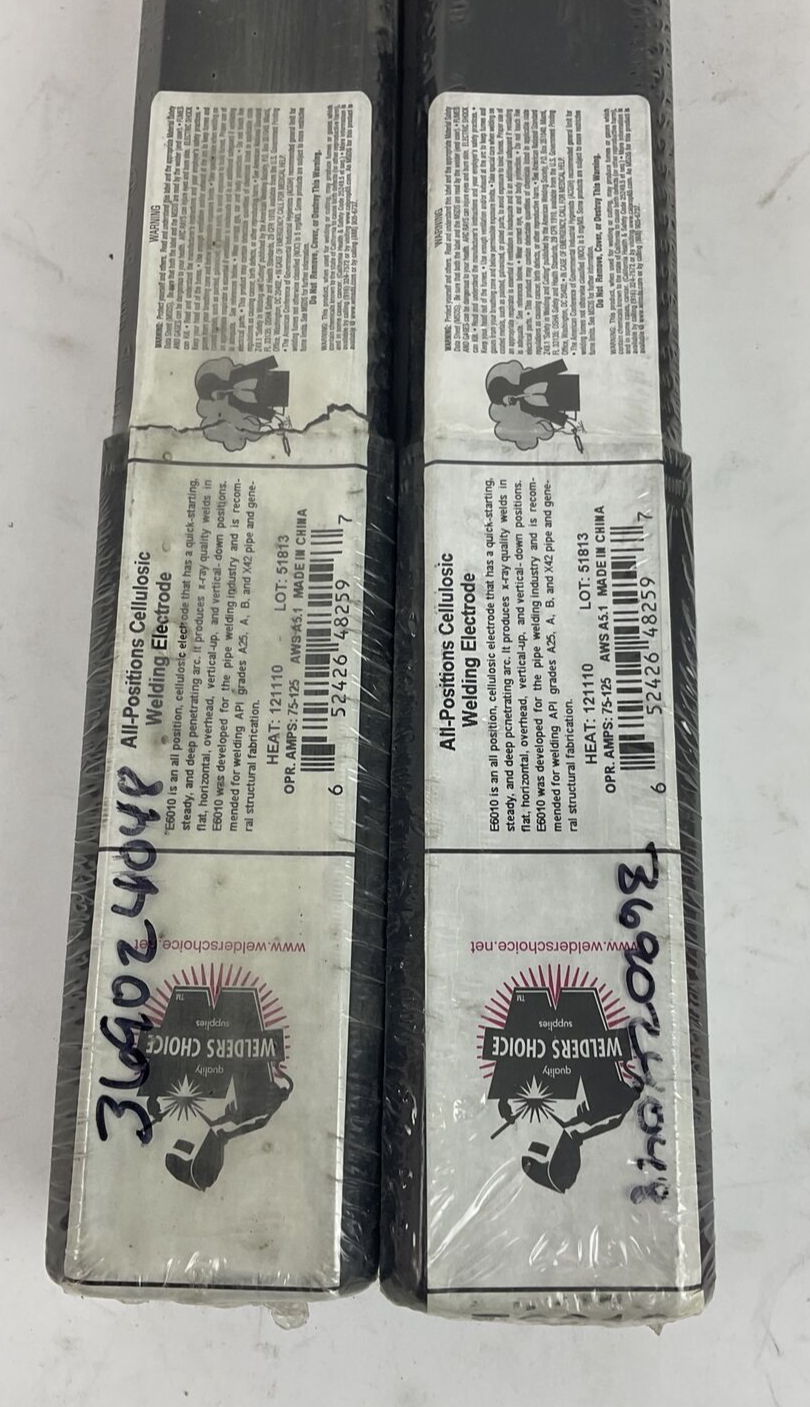 WELDERS CHOICE E6010-125-05P  CELLULOSIC WELDING ELECTRODE 1/8IN ***LOTOF2***