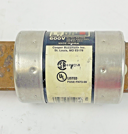 BUSSMANN  FRS-R-250 FUSETRON DUAL ELEMENT  TIME-DELAY CURRENT LIMIT  600V
