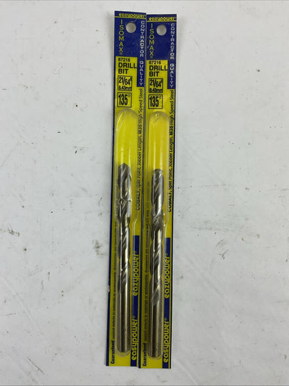 EAZYPOWER 87216 21/64" 8.43mm 135° ISOMAX DRILL BIT CONTRACTOR QUALITY(LOT OF 2)