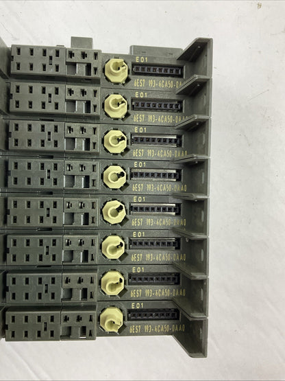 SIEMENS TERMINAL MODULE 6ES7 193-4CA50-0AA0 TM-E15C26A1 (LOT OF 8)