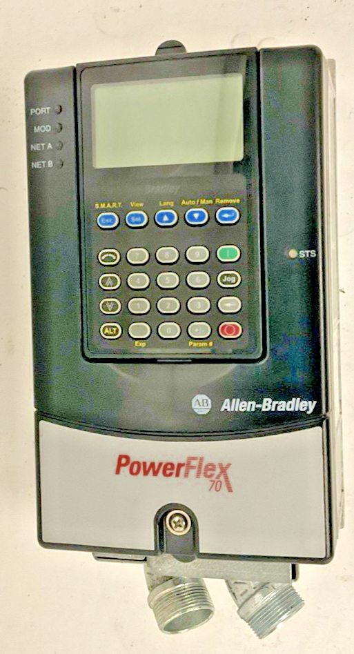 ALLEN BRADLEY 20AD3P4A0AYNNNC0 AC DRIVE POWER FLEX 70 SER A FW 5.001 2HP 3.8A