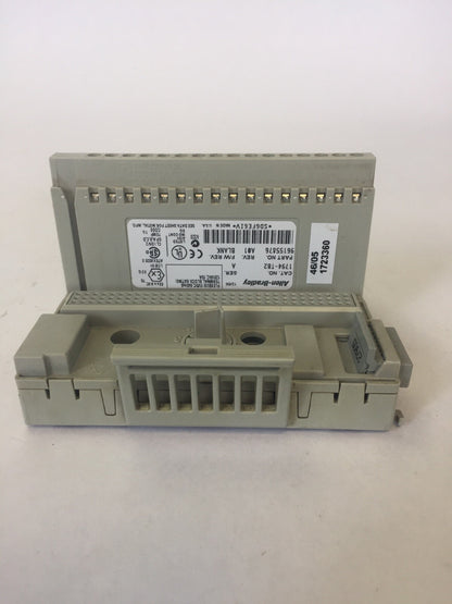 ALLEN BRADLEY 1794-TB2 I/O TERMINAL BLOCK SER A REV A01 F/W REV BLANK 5VDC