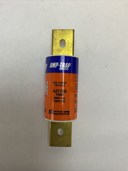 FERRAZ SHAWMUT AJT150 SMART SPOT AMP-TRAP 2000 150A 600VAC 500VDC DUAL ELEMENT