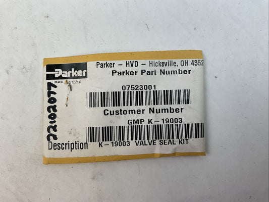 PARKER 07523001 K-19003 VALVE SEAL KIT