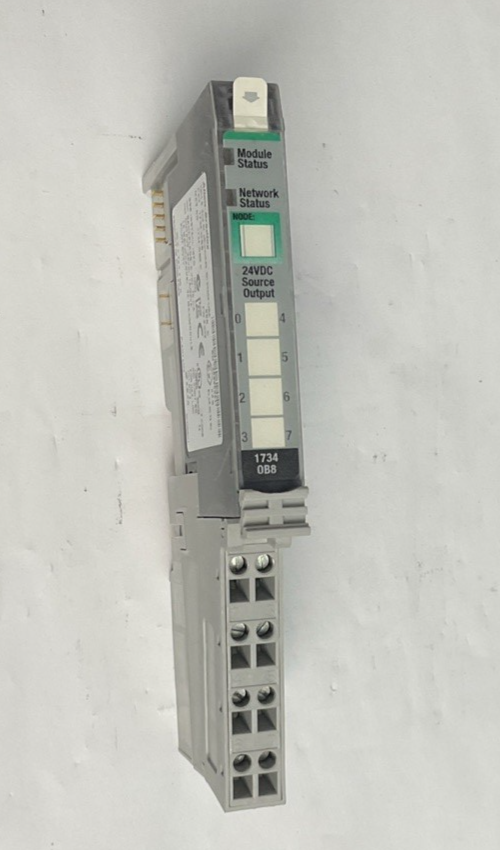 ALLEN BRADLEY 1734-OB8 PLC MODULE SER.C W/1734-MB BASE W/1734-RTB ***LOTOF5***