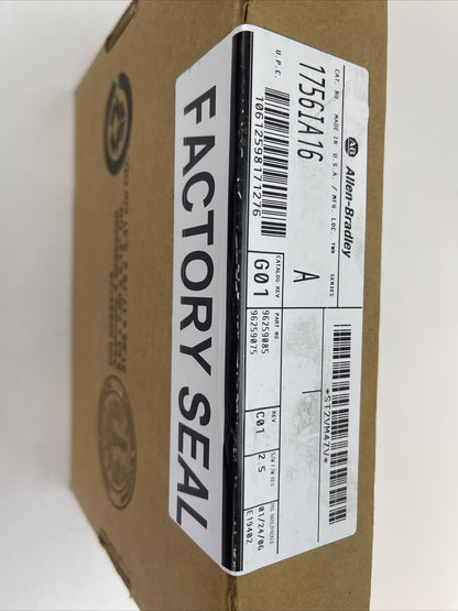 ALLEN BRADLEY 1756-IA16 INPUT MODULE CATALOG REV G01 REV C01 S/W F/W REV 2.5 SER